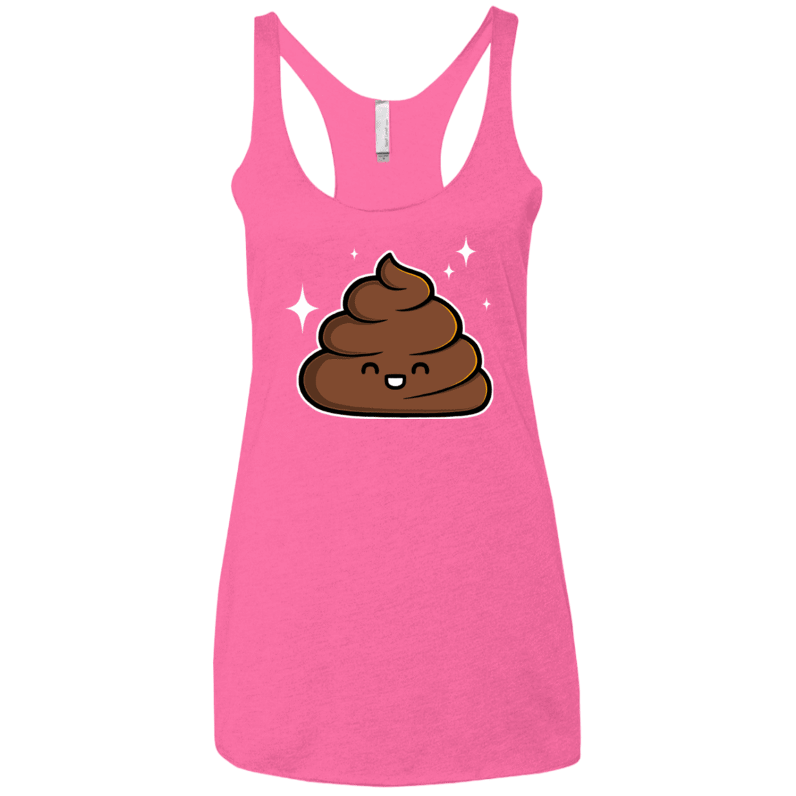 T-Shirts Vintage Pink / X-Small Cutie Poop Women's Triblend Racerback Tank