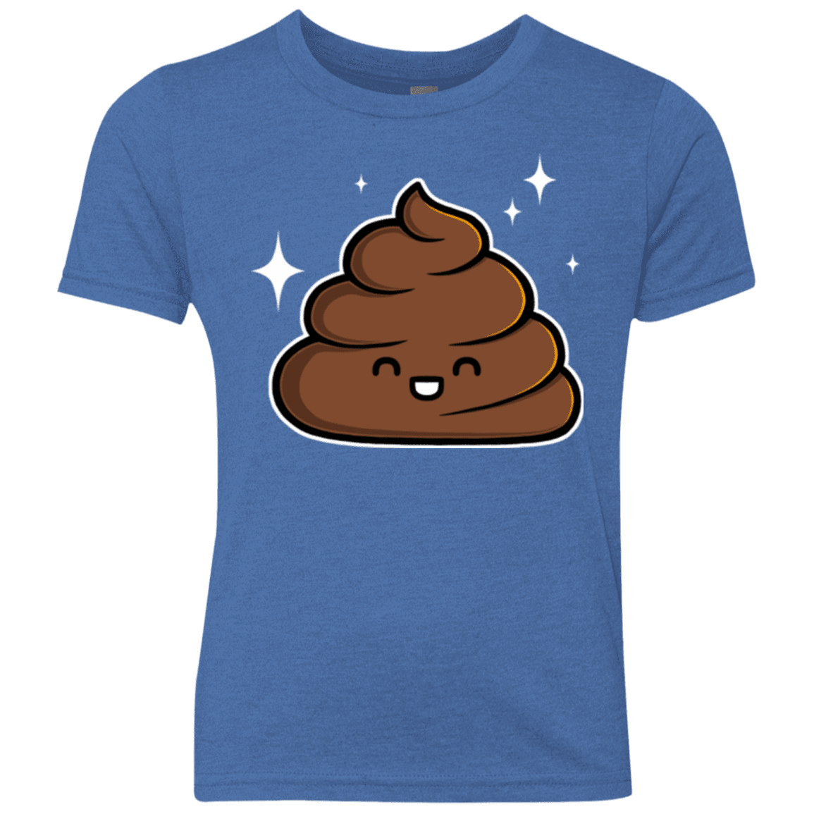 T-Shirts Vintage Royal / YXS Cutie Poop Youth Triblend T-Shirt
