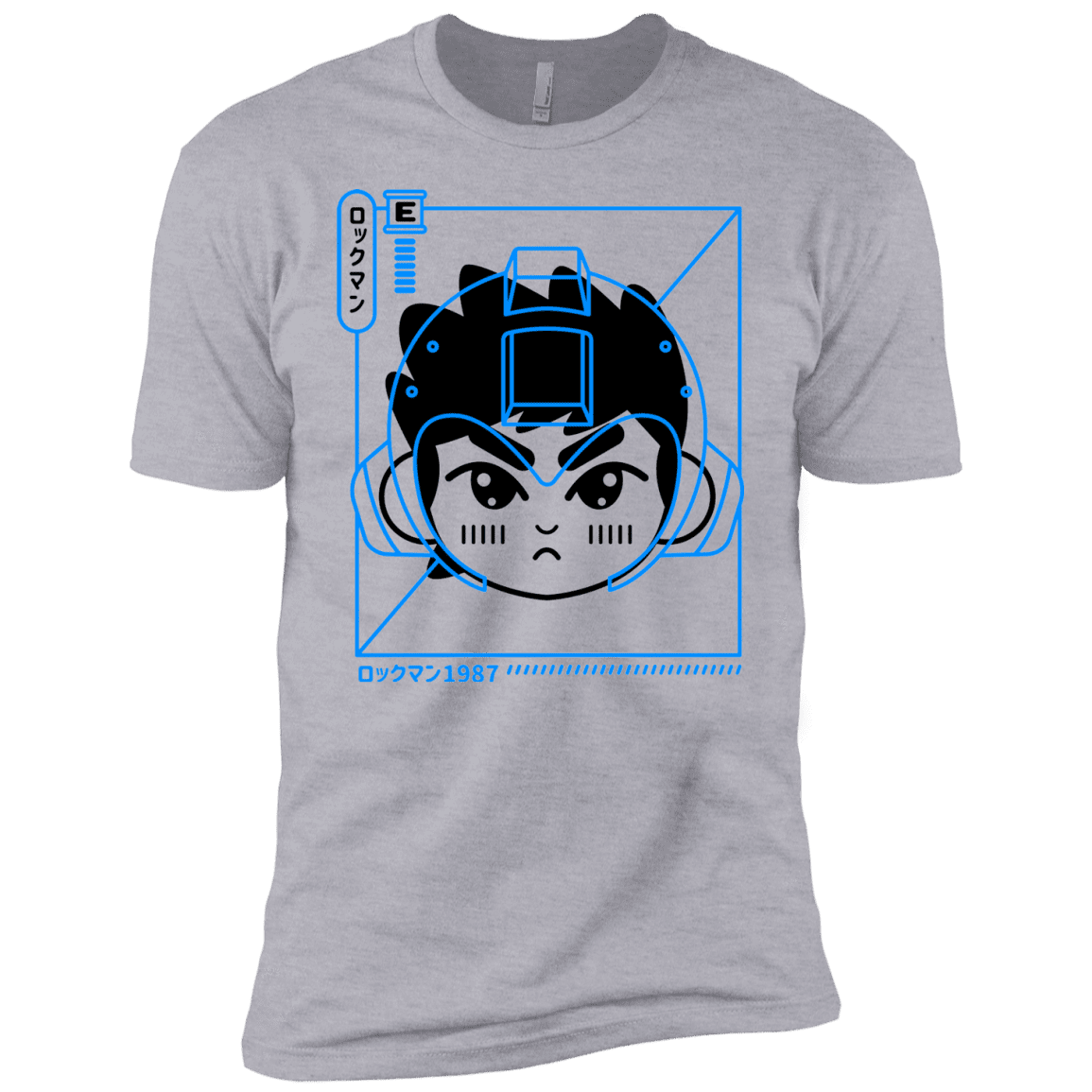 T-Shirts Heather Grey / YXS Cyber Helmet Rokkuman Boys Premium T-Shirt