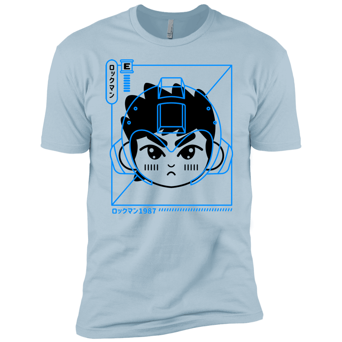 T-Shirts Light Blue / YXS Cyber Helmet Rokkuman Boys Premium T-Shirt