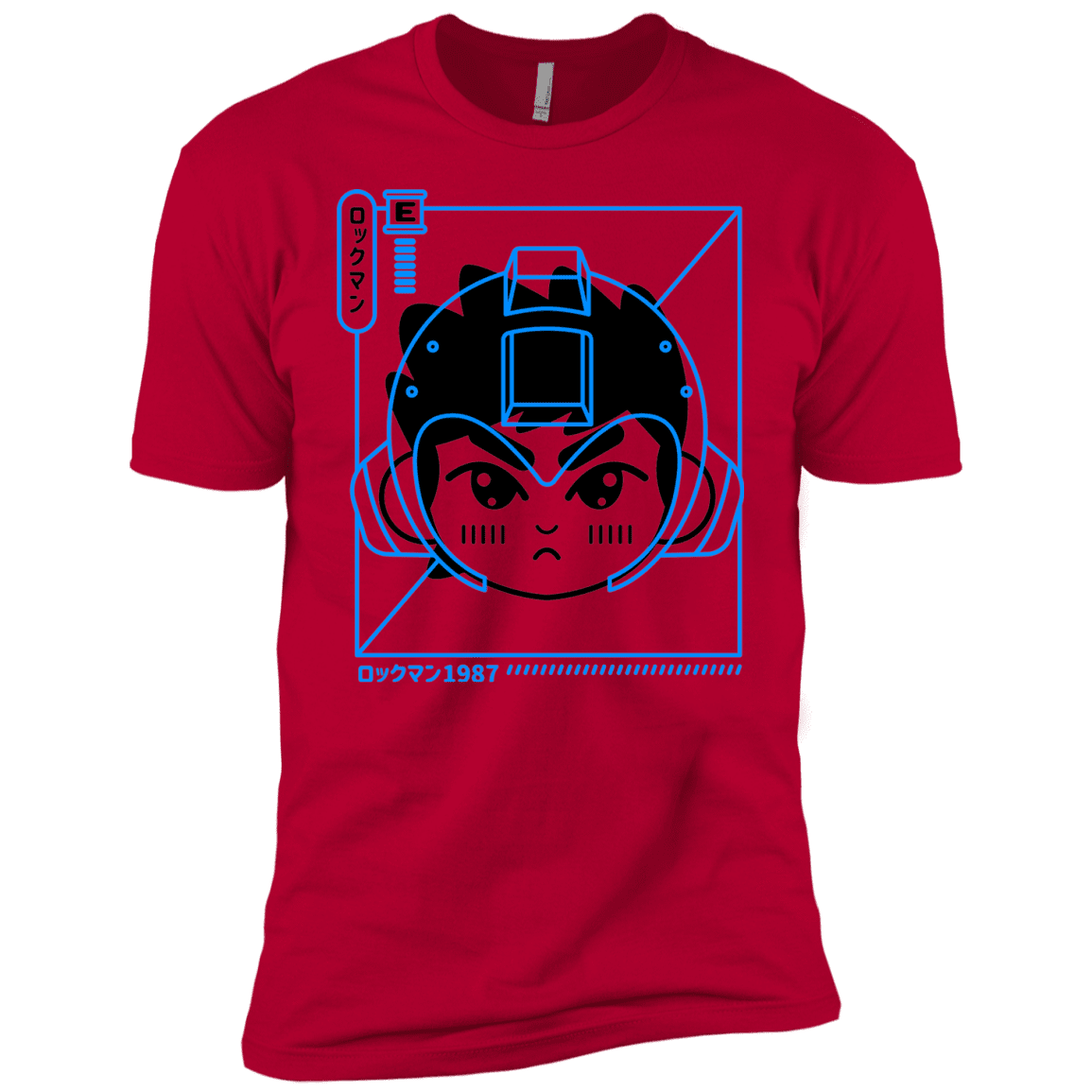 T-Shirts Red / YXS Cyber Helmet Rokkuman Boys Premium T-Shirt