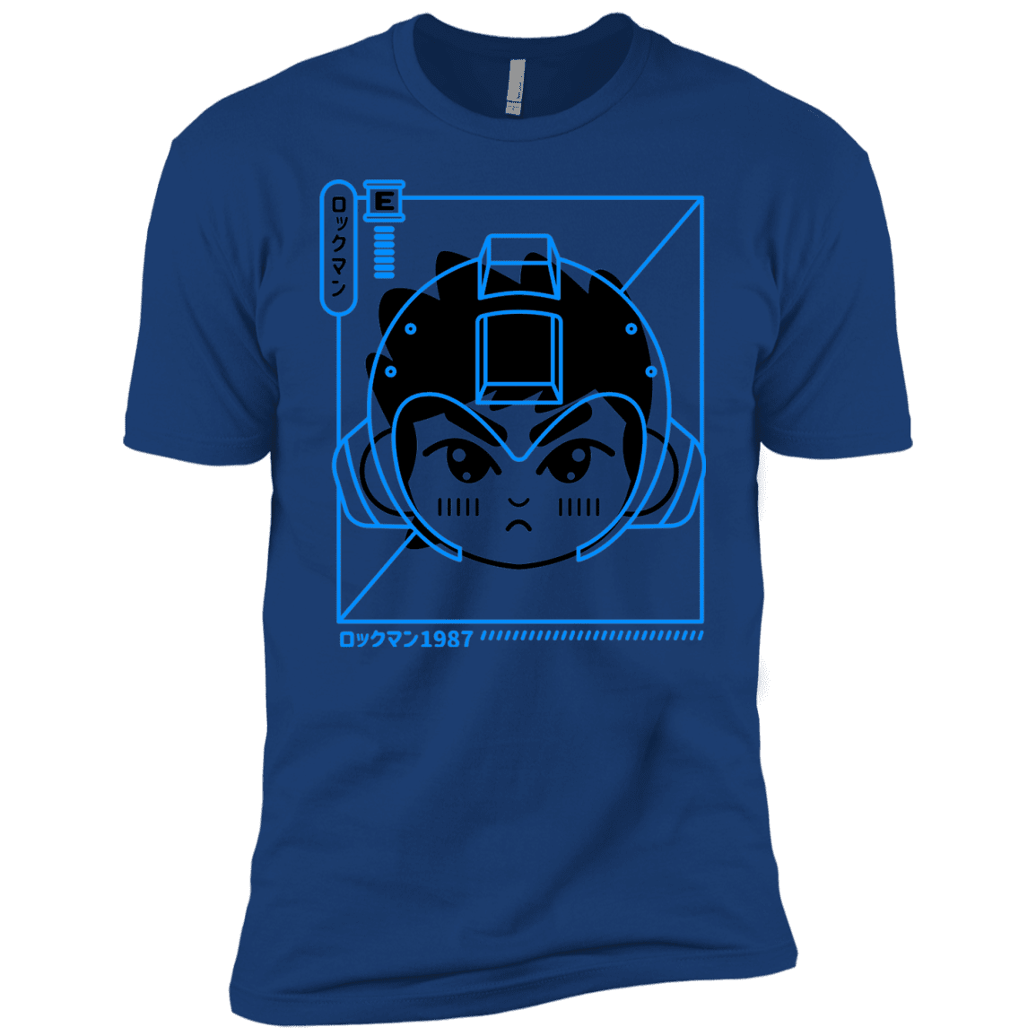 T-Shirts Royal / YXS Cyber Helmet Rokkuman Boys Premium T-Shirt
