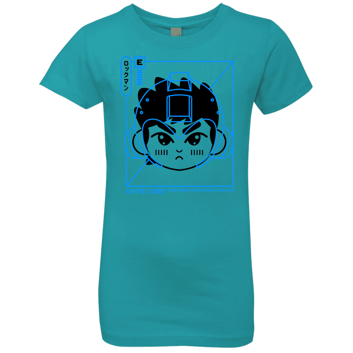 T-Shirts Tahiti Blue / YXS Cyber Helmet Rokkuman Girls Premium T-Shirt