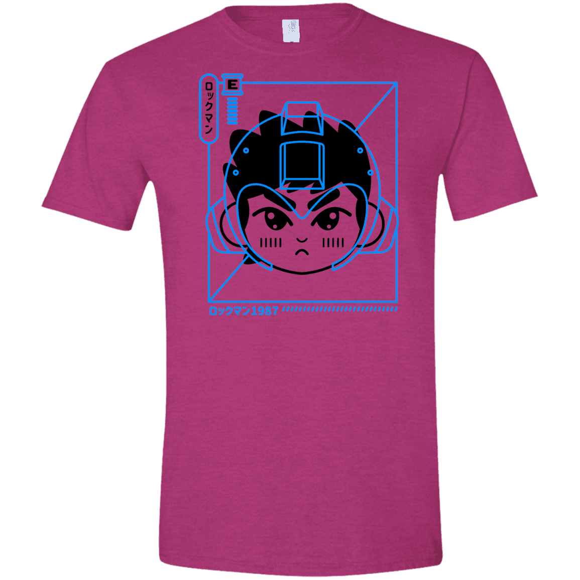 T-Shirts Antique Heliconia / S Cyber Helmet Rokkuman Men's Semi-Fitted Softstyle