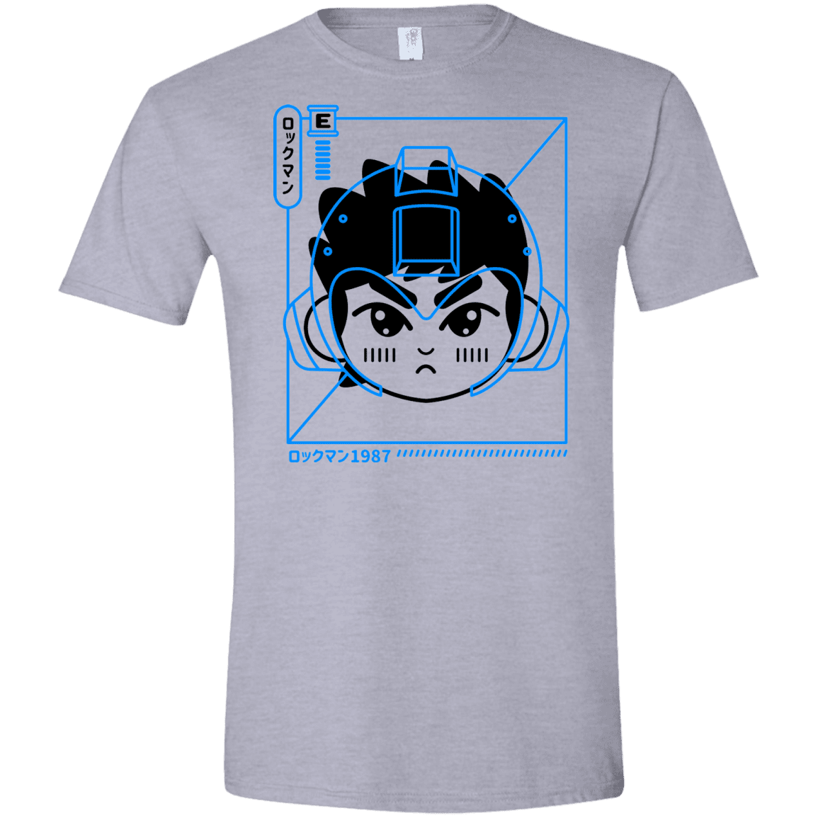 T-Shirts Sport Grey / X-Small Cyber Helmet Rokkuman Men's Semi-Fitted Softstyle