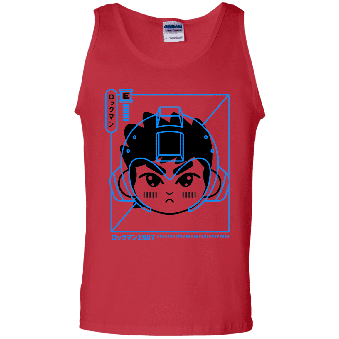 T-Shirts Red / S Cyber Helmet Rokkuman Men's Tank Top
