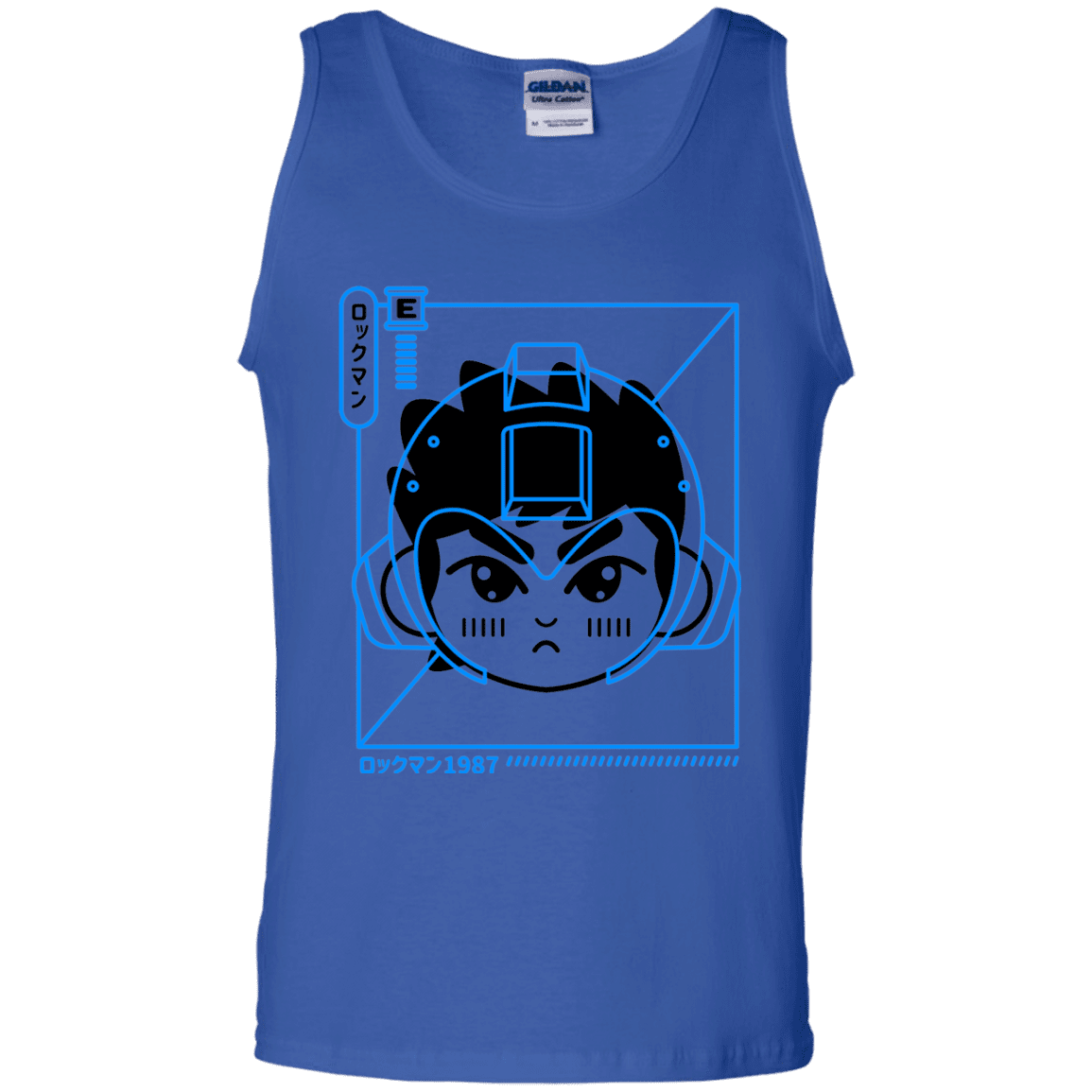 T-Shirts Royal / S Cyber Helmet Rokkuman Men's Tank Top