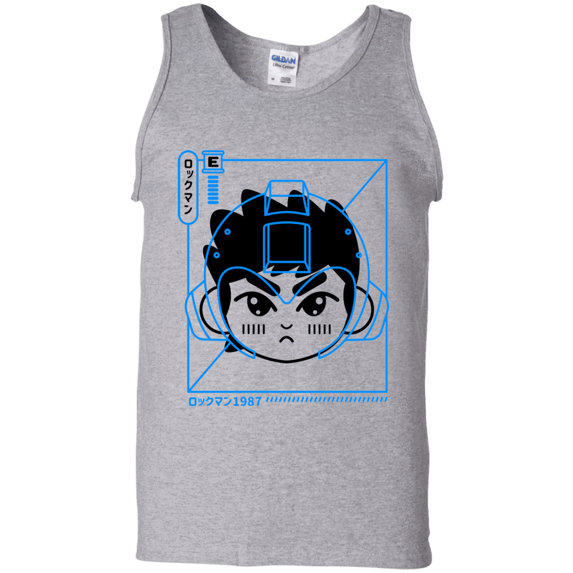 T-Shirts Sport Grey / S Cyber Helmet Rokkuman Men's Tank Top