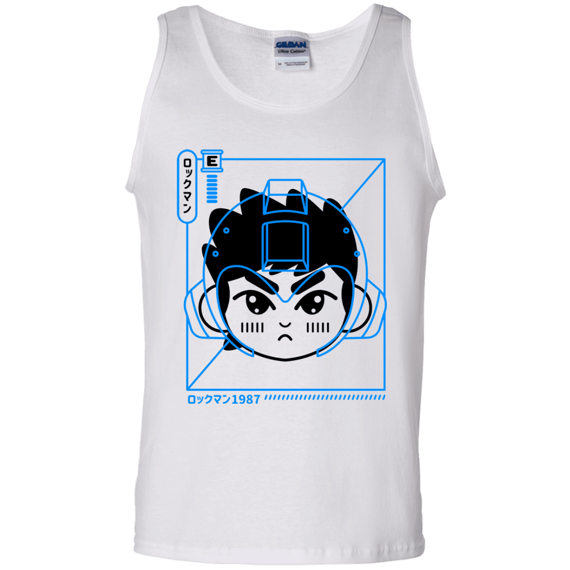 T-Shirts White / S Cyber Helmet Rokkuman Men's Tank Top