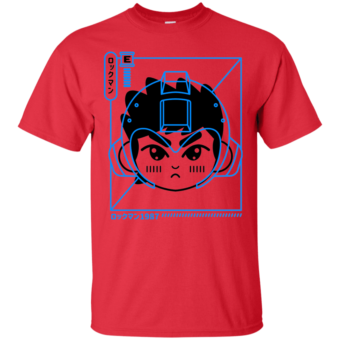 T-Shirts Red / S Cyber Helmet Rokkuman T-Shirt