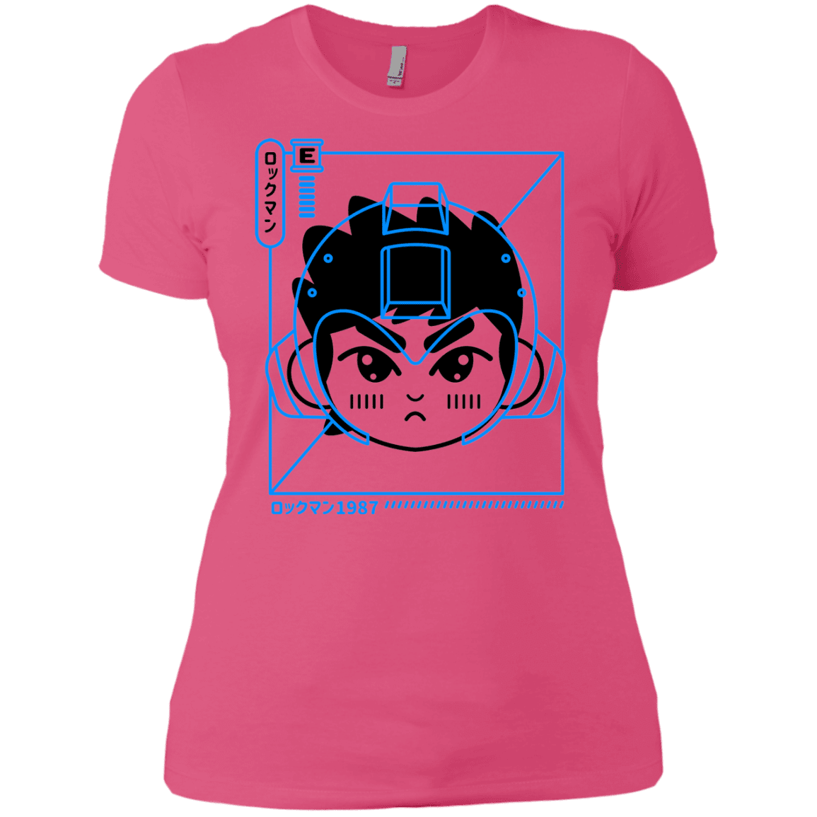 T-Shirts Hot Pink / X-Small Cyber Helmet Rokkuman Women's Premium T-Shirt