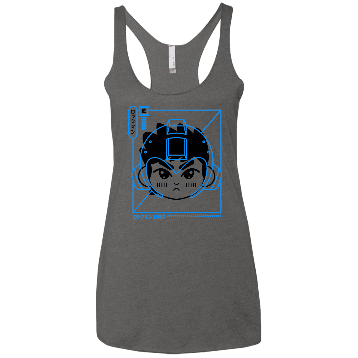 T-Shirts Premium Heather / X-Small Cyber Helmet Rokkuman Women's Triblend Racerback Tank