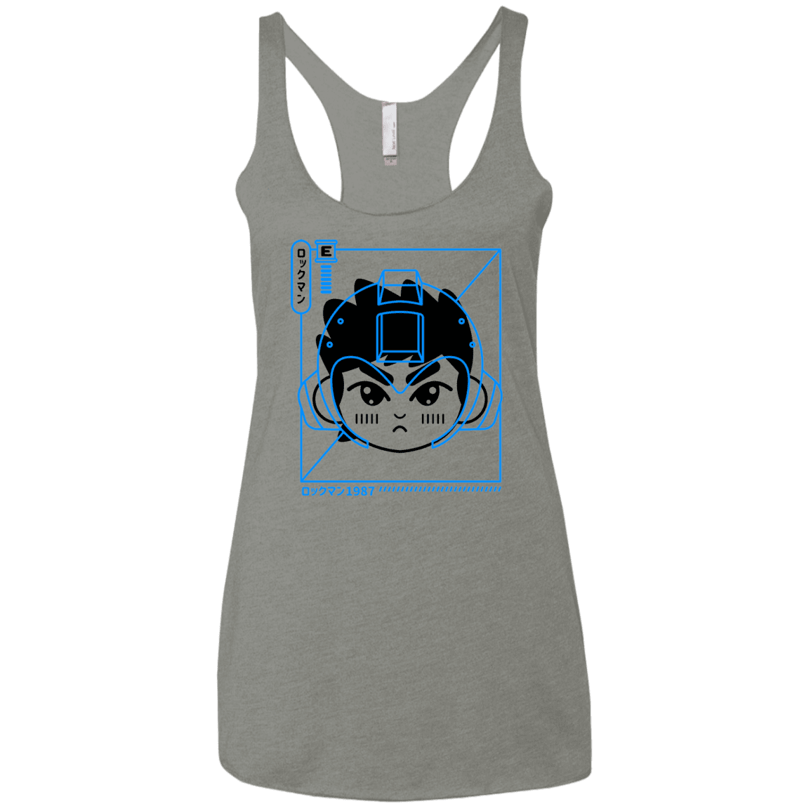 T-Shirts Venetian Grey / X-Small Cyber Helmet Rokkuman Women's Triblend Racerback Tank