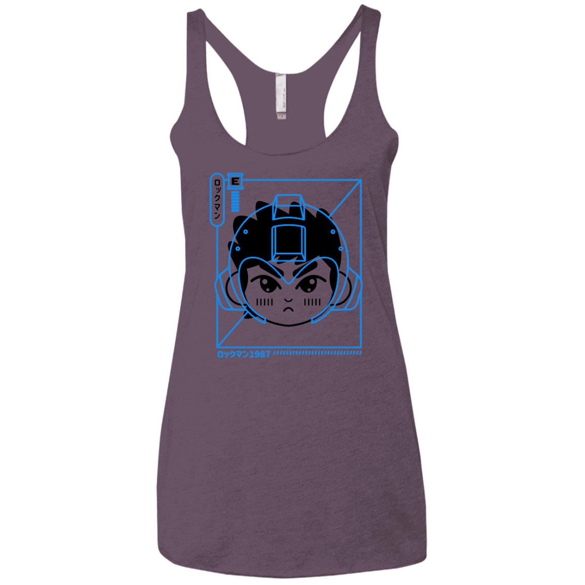 T-Shirts Vintage Purple / X-Small Cyber Helmet Rokkuman Women's Triblend Racerback Tank