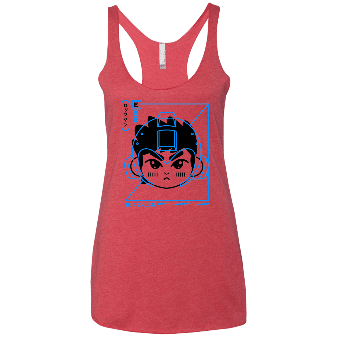 T-Shirts Vintage Red / X-Small Cyber Helmet Rokkuman Women's Triblend Racerback Tank