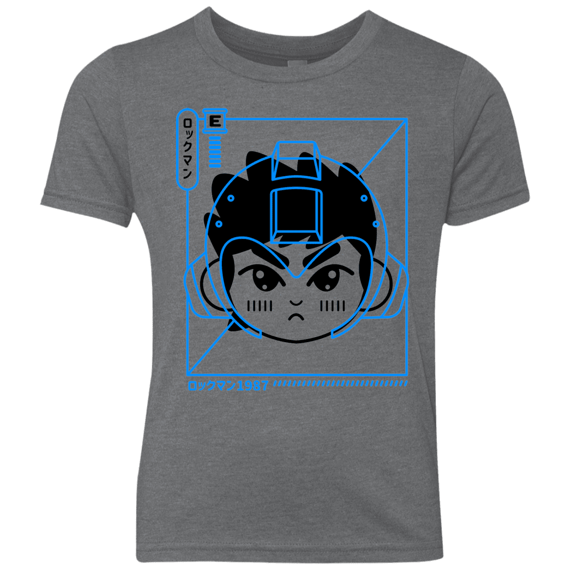 T-Shirts Premium Heather / YXS Cyber Helmet Rokkuman Youth Triblend T-Shirt
