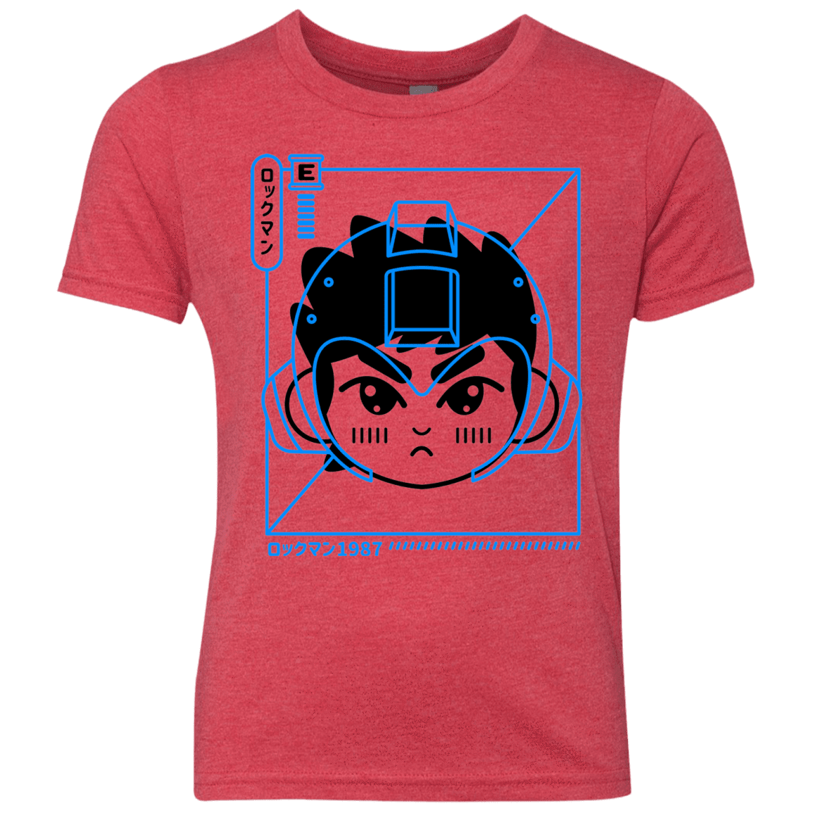 T-Shirts Vintage Red / YXS Cyber Helmet Rokkuman Youth Triblend T-Shirt