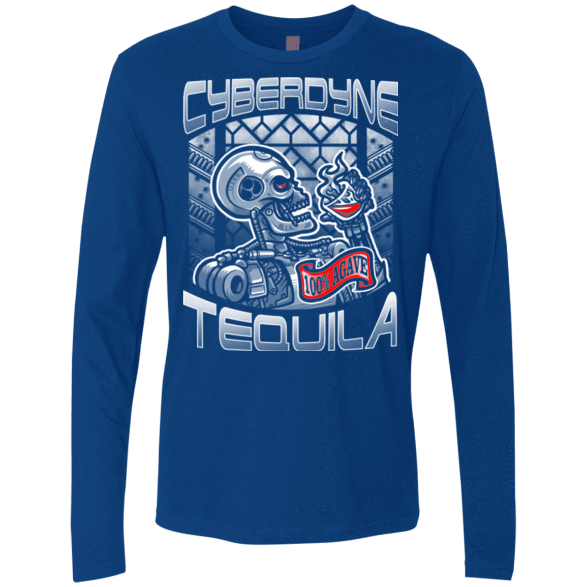 T-Shirts Royal / Small Cyberdyne Whiskey Men's Premium Long Sleeve