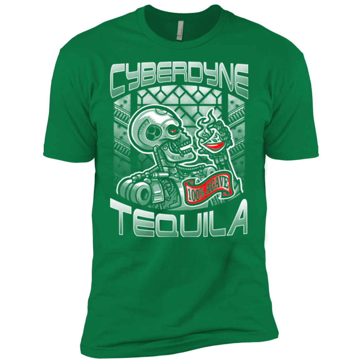 T-Shirts Kelly Green / X-Small Cyberdyne Whiskey Men's Premium T-Shirt