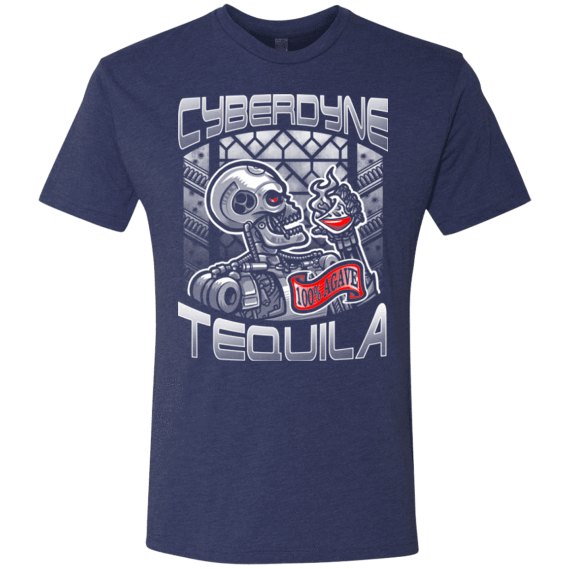 T-Shirts Vintage Navy / Small Cyberdyne Whiskey Men's Triblend T-Shirt