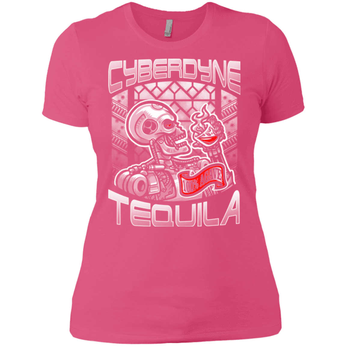 T-Shirts Hot Pink / X-Small Cyberdyne Whiskey Women's Premium T-Shirt