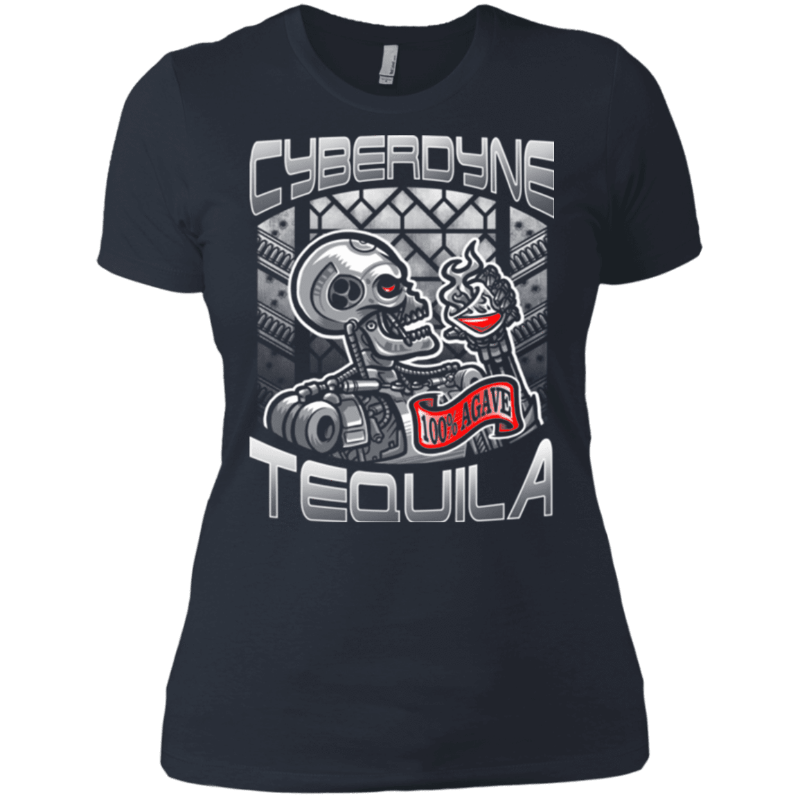 T-Shirts Indigo / X-Small Cyberdyne Whiskey Women's Premium T-Shirt