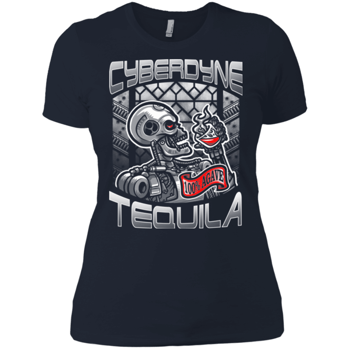 T-Shirts Midnight Navy / X-Small Cyberdyne Whiskey Women's Premium T-Shirt