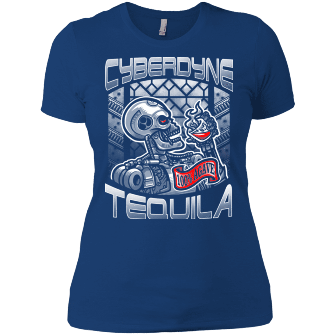 T-Shirts Royal / X-Small Cyberdyne Whiskey Women's Premium T-Shirt