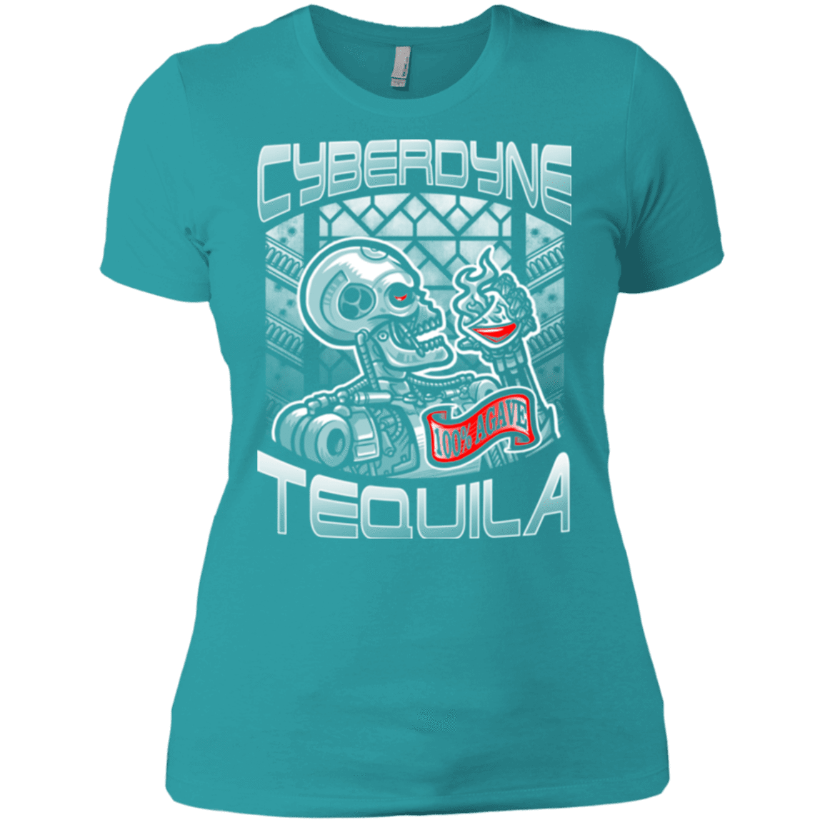 T-Shirts Tahiti Blue / X-Small Cyberdyne Whiskey Women's Premium T-Shirt