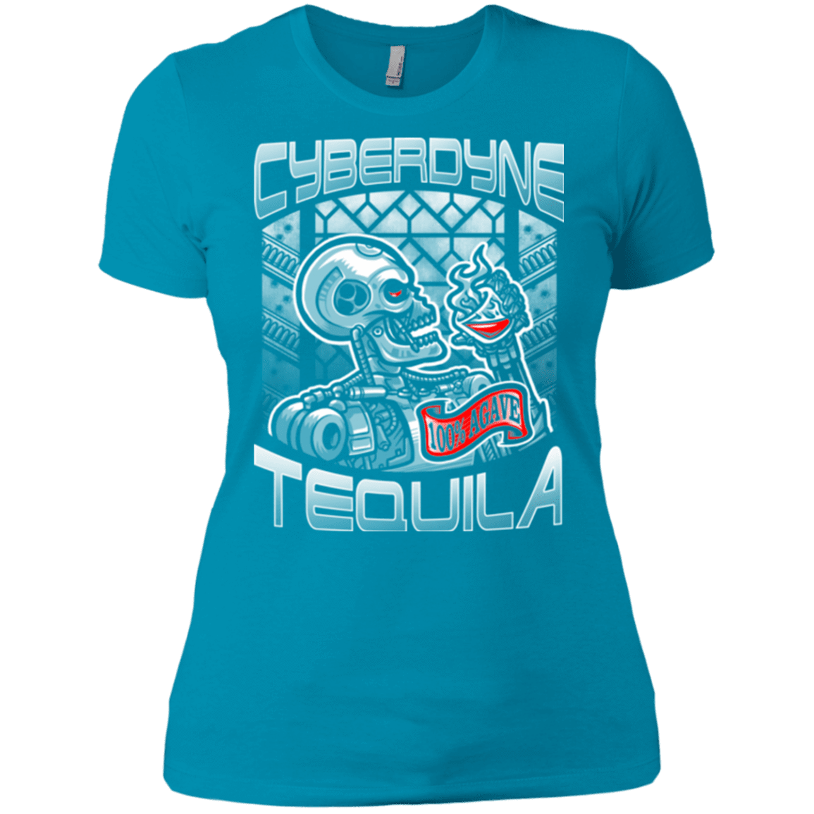 T-Shirts Turquoise / X-Small Cyberdyne Whiskey Women's Premium T-Shirt