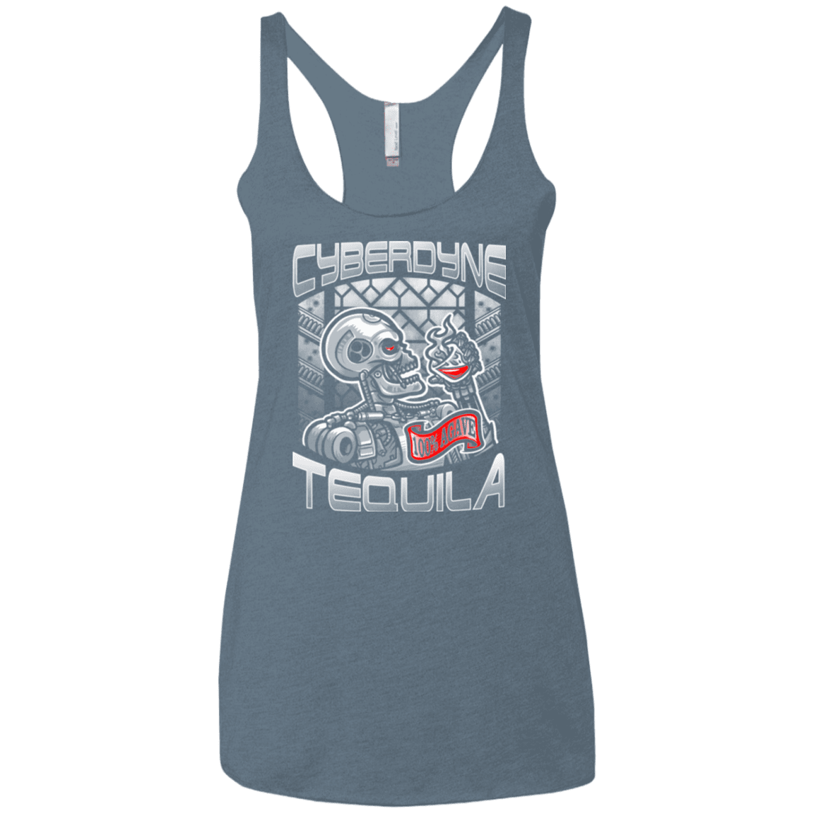 T-Shirts Indigo / X-Small Cyberdyne Whiskey Women's Triblend Racerback Tank