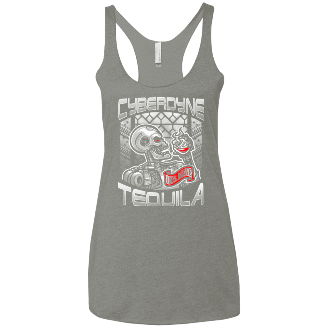 T-Shirts Venetian Grey / X-Small Cyberdyne Whiskey Women's Triblend Racerback Tank