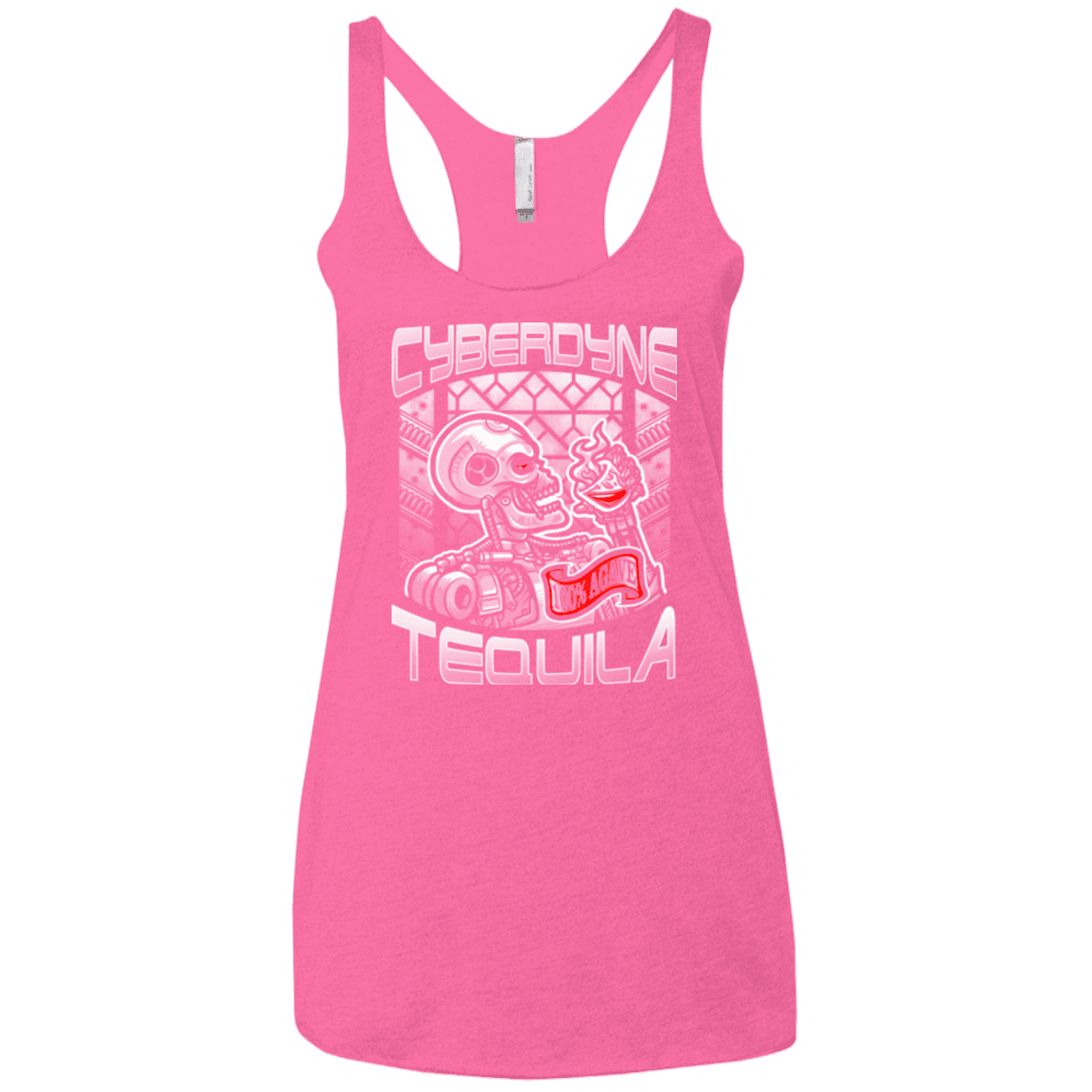 T-Shirts Vintage Pink / X-Small Cyberdyne Whiskey Women's Triblend Racerback Tank