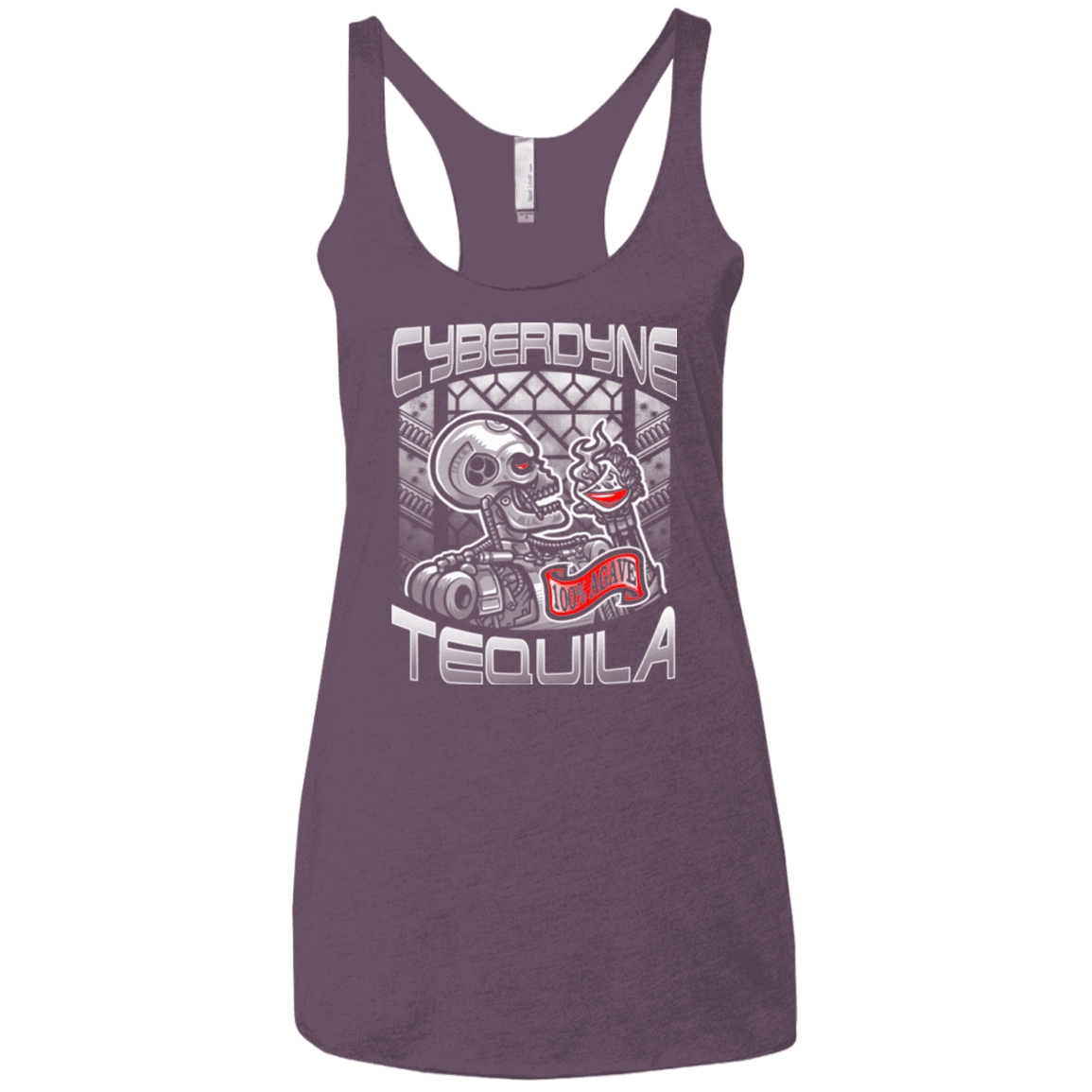 T-Shirts Vintage Purple / X-Small Cyberdyne Whiskey Women's Triblend Racerback Tank