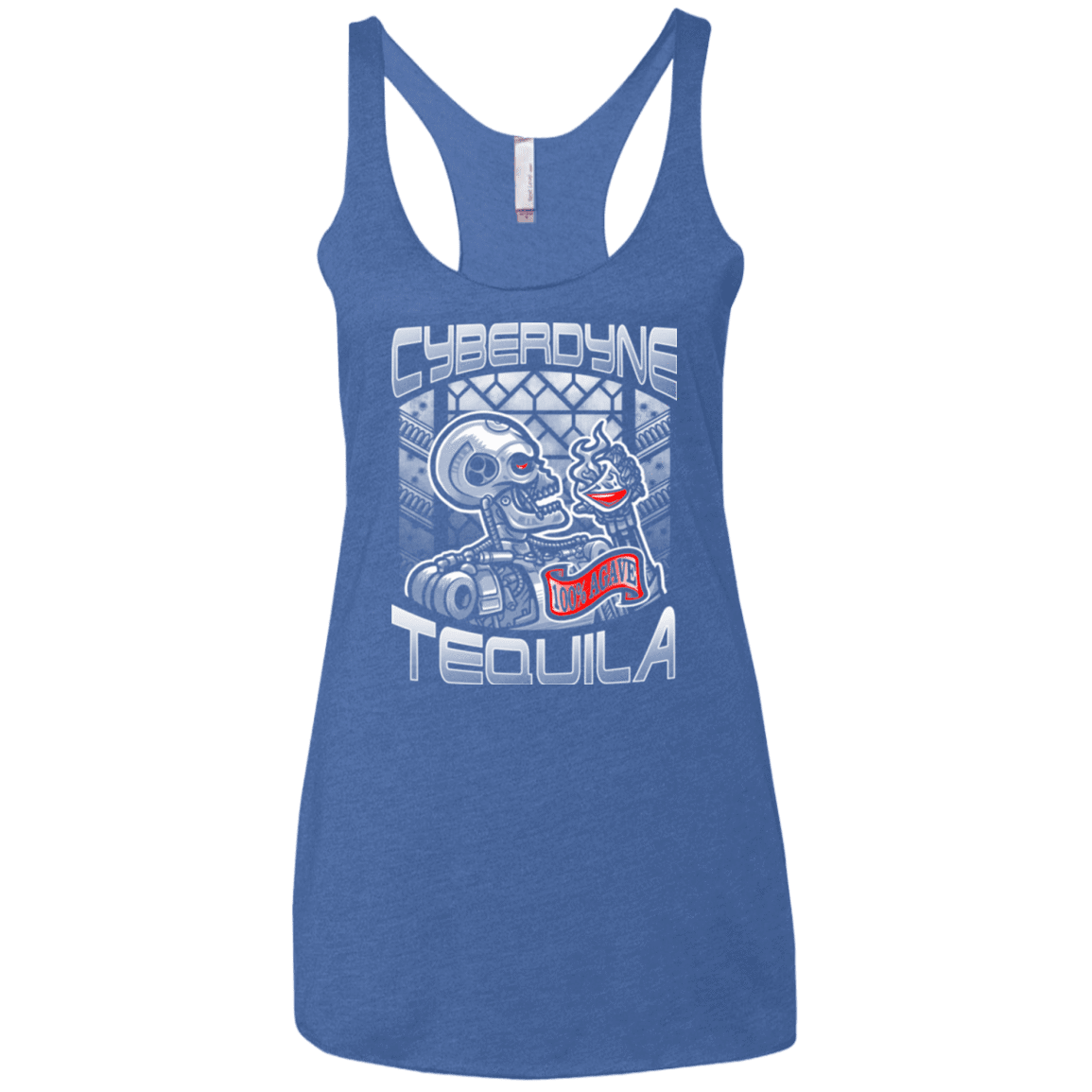 T-Shirts Vintage Royal / X-Small Cyberdyne Whiskey Women's Triblend Racerback Tank