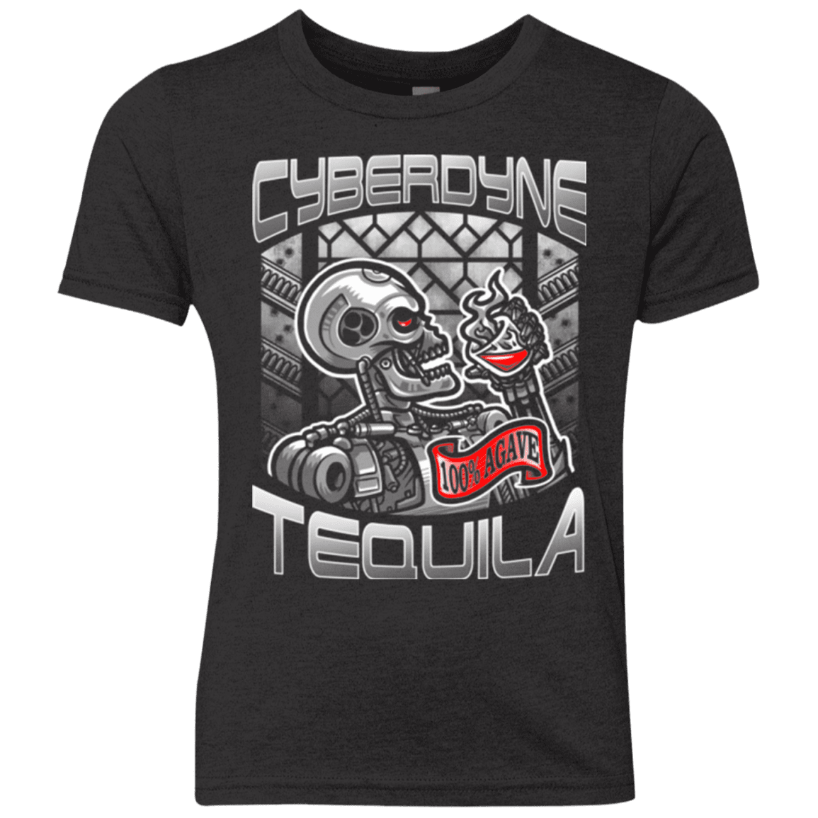 T-Shirts Vintage Black / YXS Cyberdyne Whiskey Youth Triblend T-Shirt