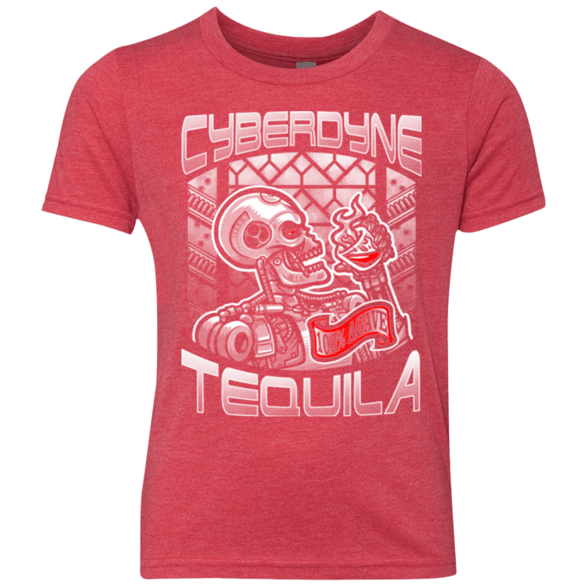 T-Shirts Vintage Red / YXS Cyberdyne Whiskey Youth Triblend T-Shirt