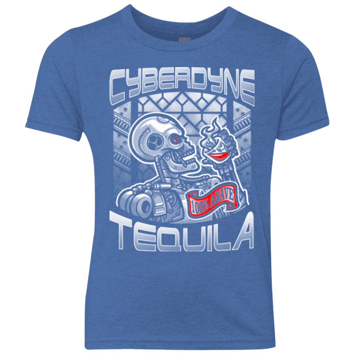 T-Shirts Vintage Royal / YXS Cyberdyne Whiskey Youth Triblend T-Shirt