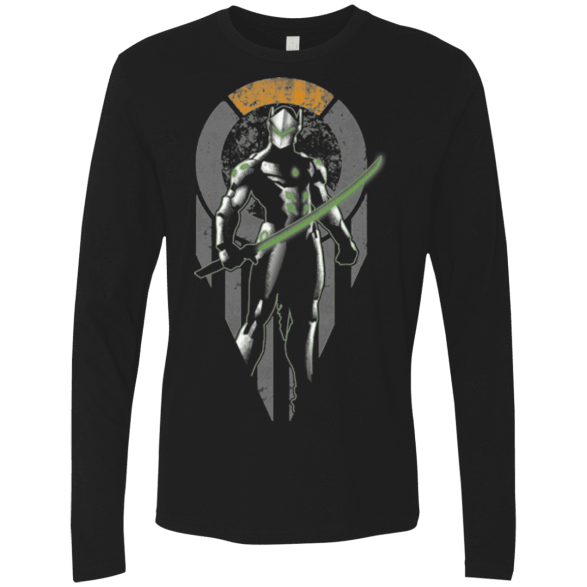 T-Shirts Black / Small Cyborg Ninja Men's Premium Long Sleeve