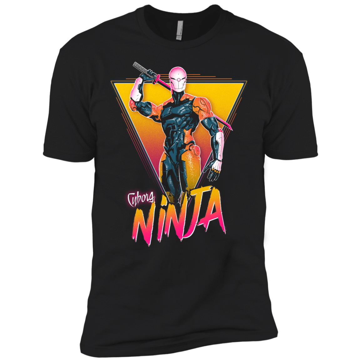 T-Shirts Black / X-Small Cyborg Ninja Men's Premium T-Shirt
