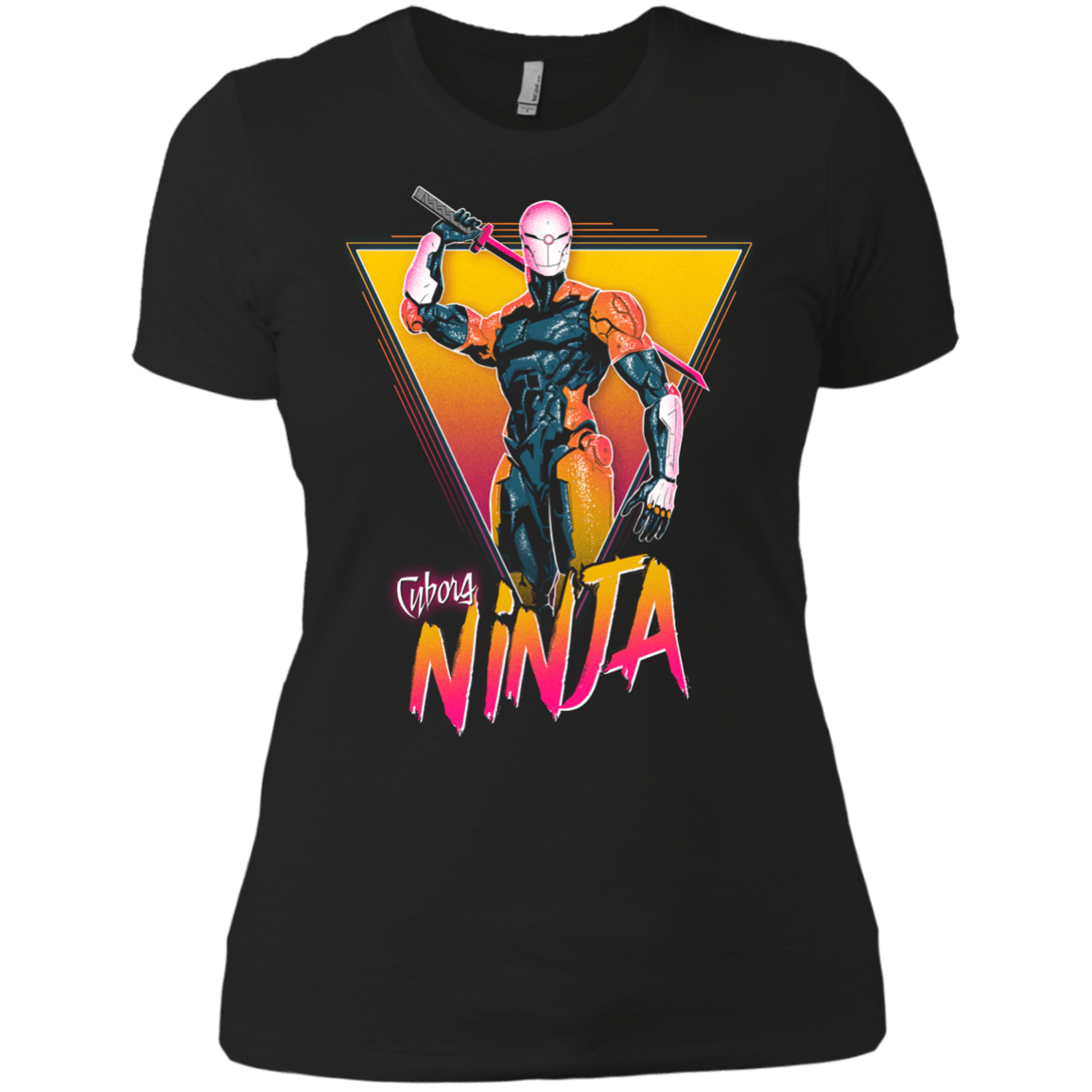 T-Shirts Black / X-Small Cyborg Ninja Women's Premium T-Shirt
