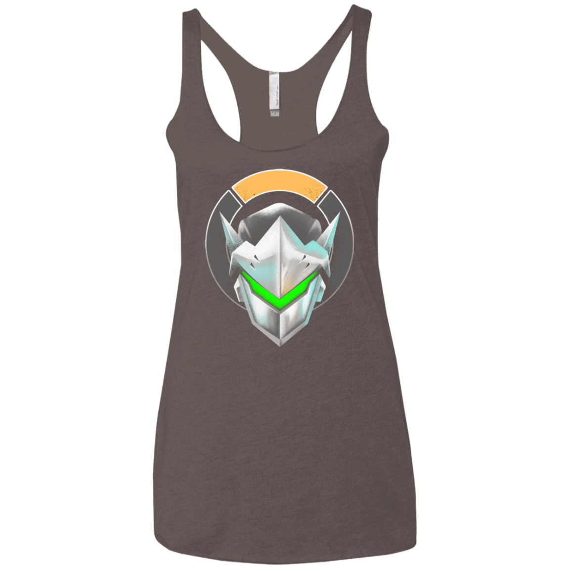 T-Shirts Macchiato / X-Small Cyborg Ninja Women's Triblend Racerback Tank