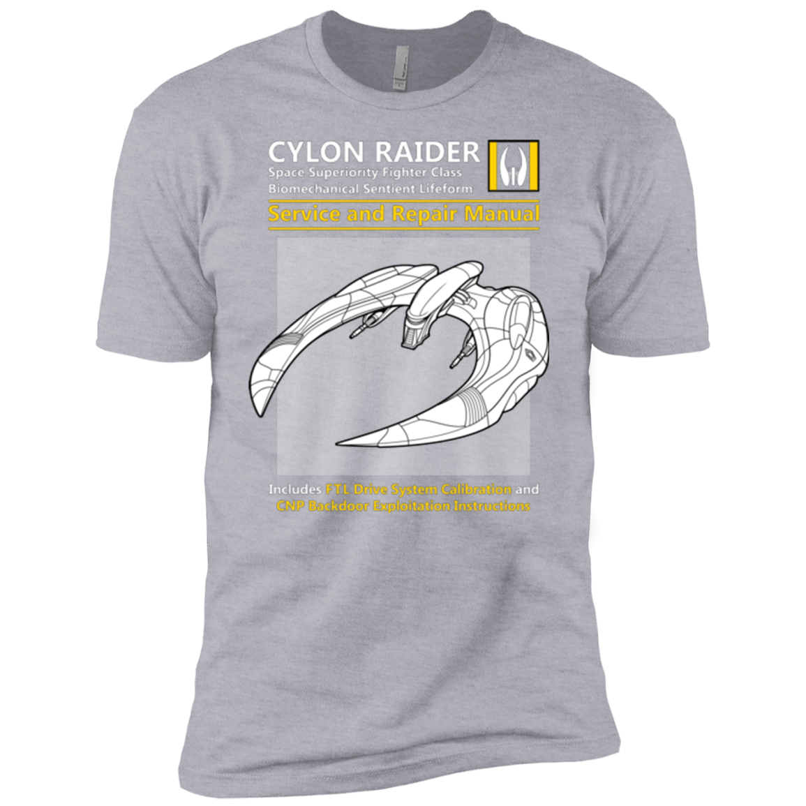 T-Shirts Heather Grey / YXS CYLON RAIDER SERVICE & REPAIR MANUAL Boys Premium T-Shirt