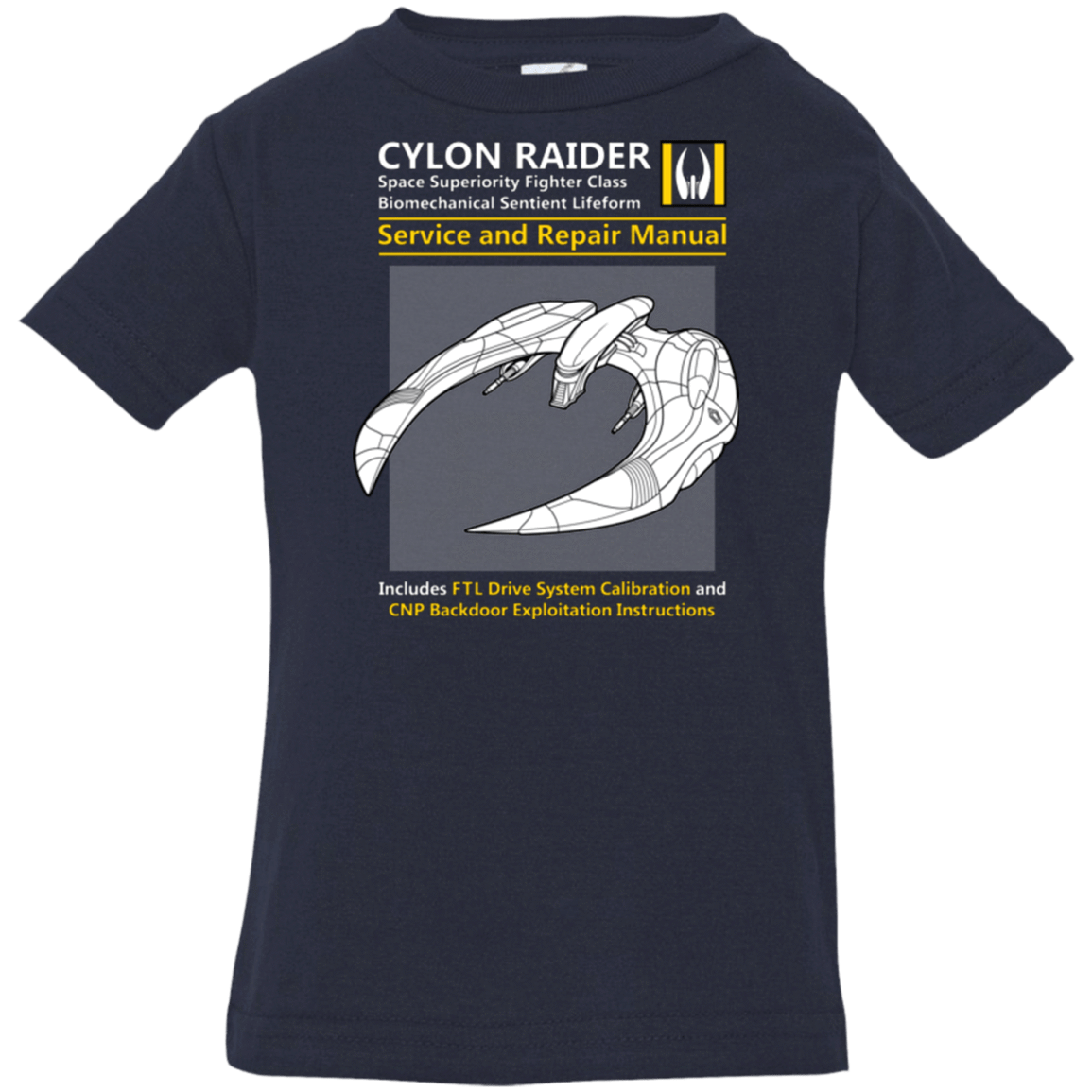 T-Shirts Navy / 6 Months CYLON RAIDER SERVICE & REPAIR MANUAL Infant Premium T-Shirt