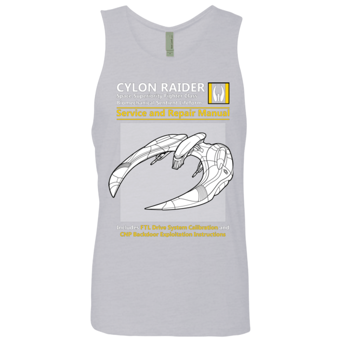 T-Shirts Heather Grey / Small CYLON RAIDER SERVICE & REPAIR MANUAL Men's Premium Tank Top