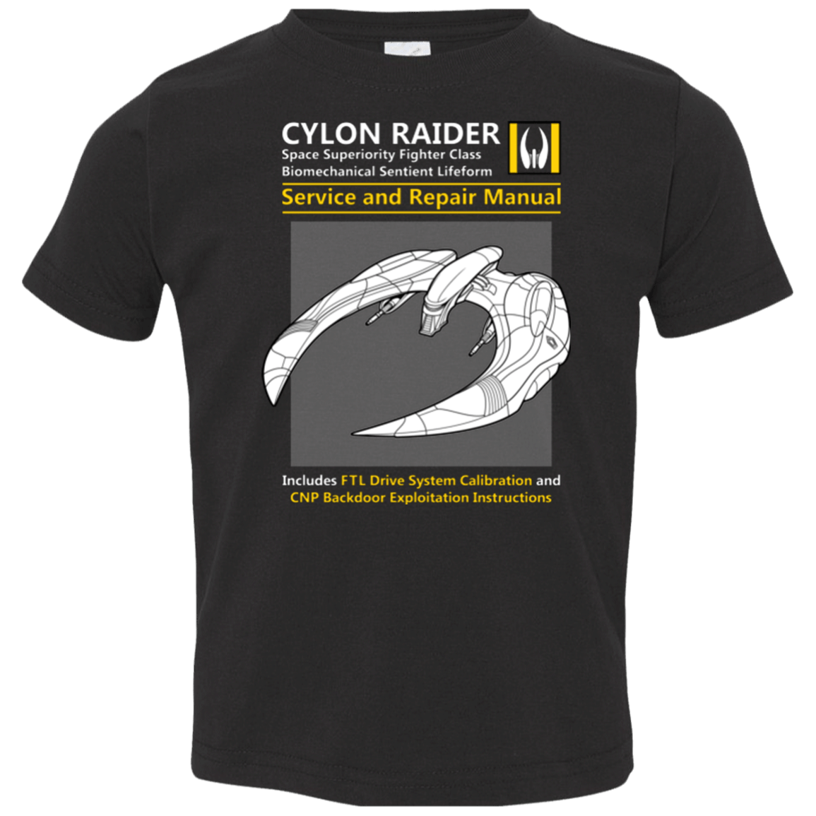 T-Shirts Black / 2T CYLON RAIDER SERVICE & REPAIR MANUAL Toddler Premium T-Shirt