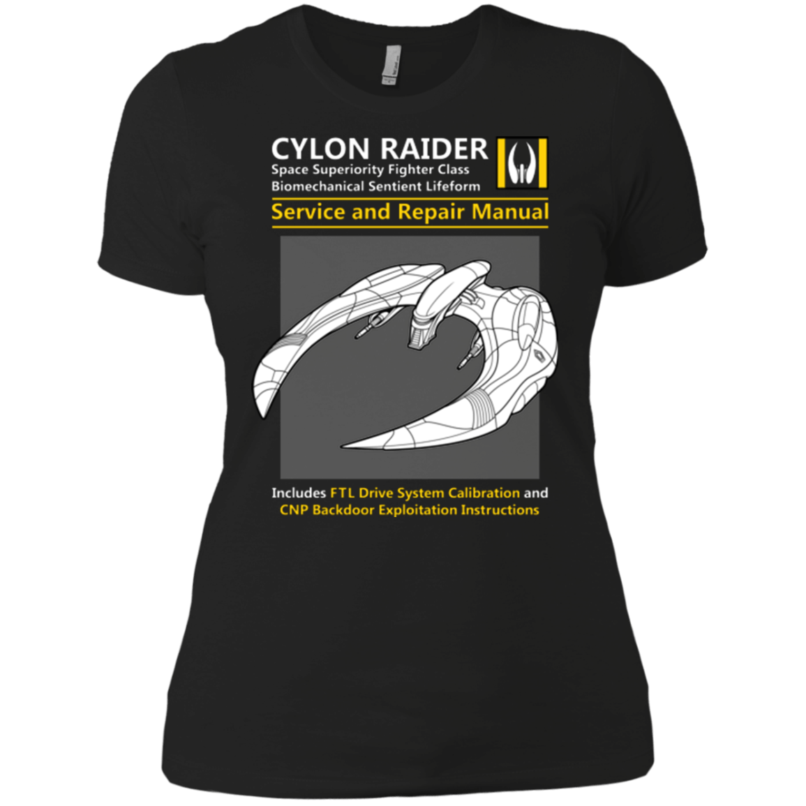 T-Shirts Black / X-Small CYLON RAIDER SERVICE & REPAIR MANUAL Women's Premium T-Shirt