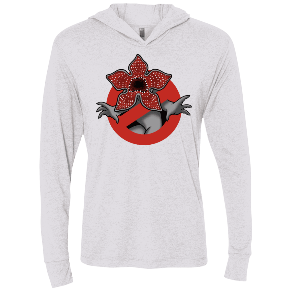 T-Shirts Heather White / X-Small D Busters Triblend Long Sleeve Hoodie Tee