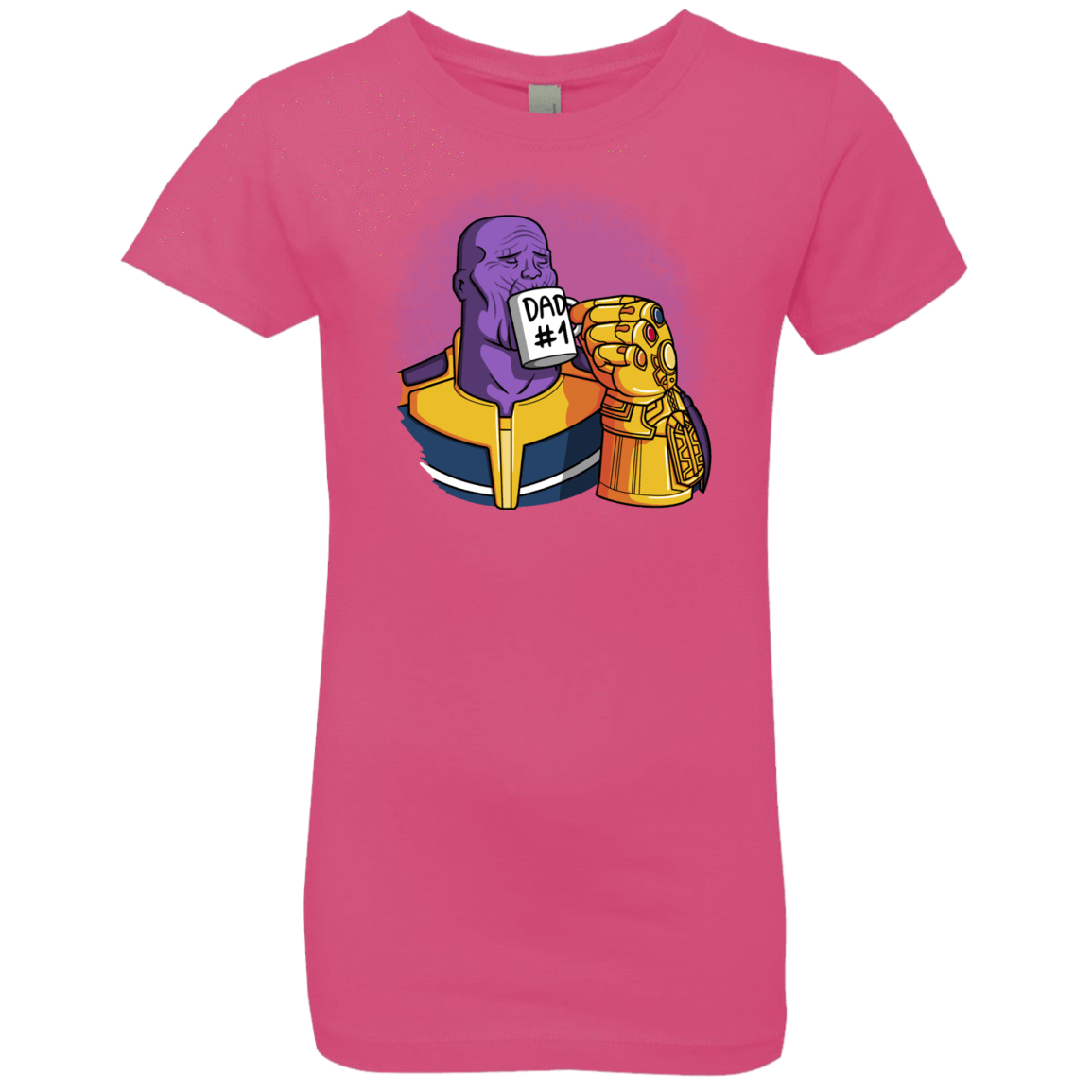 T-Shirts Hot Pink / YXS Dad 1 Girls Premium T-Shirt