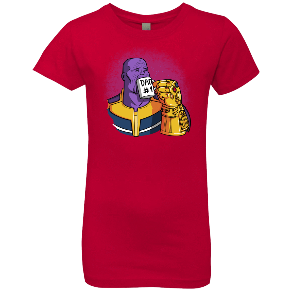 T-Shirts Red / YXS Dad 1 Girls Premium T-Shirt